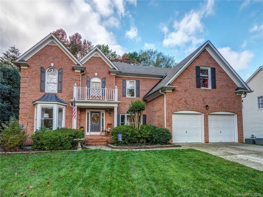 Welcome home. Gorgeous open & bright floorplan, sure to please.  Enjoy three and half baths, vaulted ceilings in foyer and two-story great room, wonderful main level hardwood floors. Spacious kitchen with granite counter tops, two fireplaces, main level office with French doors, nice master bedroom suite with sitting area, delightful master bath, large deck, perfect for entertaining in a private fenced backyard. Wynfield Forest is such a friendly community with wonderful community amenities