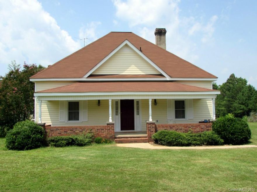 Southern charm to its best! Come to the country and call this farm house home. Offering 3BD/2Ba with four fireplaces, spacious family room, very large breakfast area/kitchen with tons of counters/cabinet space, formal living room, great for hosting. Partial basement perfect for storage. All this positioned on over 7 acres of land just waiting for your horses. Country living at its best