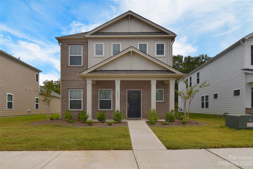 2023 Built, Energy-efficient home in popular Shopton Point. Located minutes from Steel Creek w/ access to Shopping, Dining, Outdoor Entertainment & more! Also close to Rivergate, Charlotte Premium Outlets, Charlotte Airport, & convenient to I-485 making a trip to anywhere in the Charlotte area easy!! Back-loading, two-car garage leads to mud room offering a drop-zone. Open floor-plan home allows you to communicate with someone in the living room while cooking a meal in the kitchen. Kitchen offers large island, ample cabinet storage and lots of natural light. Dining room is embellished with crown molding, recessed lighting, and beautiful flooring. Upstairs you'll find the sleeping quarters. Primary bedroom is large and offers lots of windows, crown molding and a blank canvas waiting on your touch. En-suite offers dual vanity and stand-alone, tile surround shower. Two additional bedrooms w/shared full bath. Laundry room on 2nd floor.