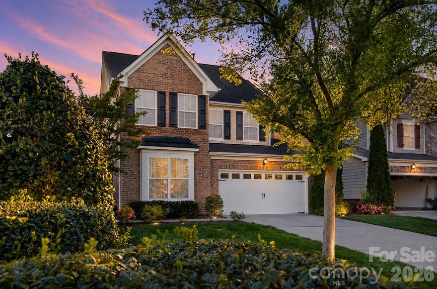 IMPROVED PRICE!! RARE END UNIT TOWNHOME IN GLENMORE. Beautifully appointed, move in ready and tons of natural light! Perfectly located in South Charlotte just minutes from Providence Road, Waverly, The Promenade, The Arboretum, and I-485. Boasting 2,572 square feet, this spacious corner residence combines comfort, functionality, and style. The main level is perfect for everyday living and entertaining, featuring an open-concept layout, the kitchen has been tastefully updated with granite countertops, tile backsplash, a center island, gas cooktop, double ovens, and a newer refrigerator—blending style and functionality for cooking aficionados. Combined with the arid living room, and dining area all open to the kitchen. Two additional rooms downstairs ideal for a home office or sitting room. Upstairs boasts a spacious primary suite providing a relaxing retreat with separate/dual walk-in closets and a well-appointed bath. Two additional bedrooms and a generous loft area offer flexibility for guests, a media room, or play space, along with ample storage in your laundry rm. Enjoy outdoor living on the private terrace-style patio. The 2 car garage and additional exterior storage unit add everyday convenience. Garage has whole house water filtration system installed as well for every day enjoyment. Residents of Glenmore enjoy community amenities such as a pool, cabana, and scenic walking areas. This unit is overlooking the pool for sunsets! Don't miss this fantastic opportunity to own a low-maintenance home in one of South Charlotte’s most convenient locations.