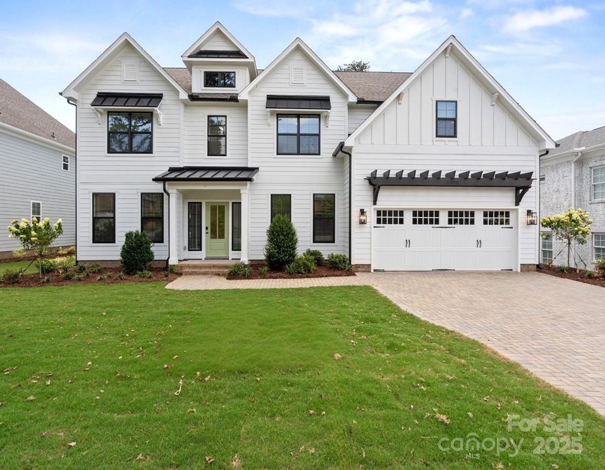 Beautiful new Craftsman home by local builder known for quality and thoughtfully designed homes and communities for 20+ years. Bright, open layout, chef-inspired kitchen boasting top-of-the-line Appliances: 48" built-in refrigeration, double wall ovens, 6-burner gas range, vented hood, large island. Walk-in pantry, custom cabinetry, soft-close drawers & doors. High Level finishes throughout! Beverage Center w/ Cooler. Coffee Sation. Heavy Craftsman Moldings & Shiplap. Wide plank hardwood. Private Guest Suite on Main. Office / Study with French Doors on Main. Luxurious Primary Suite & Bath. California closet package. Large Laundry Center with Sink, Lower & Upper Cabinets. Flat lot with beautiful landscape package, full sod yard and fenced rear. Screened Porch w/ Composite Decking & Railing, Pavestone Walkway and Driveway. Large Pavestone Rear Patio. Move In Ready. Highly ranked school assignments. Convenient to several popular private schools. Enjoy carefree living is this beautiful, fully warranted home.