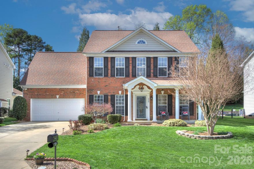 *Showings begin 3/20/26* When you walk in, you’ll know you’ve come home! This inviting home offers warmth, charm, and the perfect setting to create lasting memories. A covered rocking chair front porch welcomes family and friends and sets the tone for what’s inside.

The main level features a formal dining room and private study, leading into a spacious open kitchen with abundant cabinet and counter space—ideal for everyday living and entertaining. The primary suite boasts an updated ensuite, providing a comfortable and refreshed retreat.

Enjoy year-round relaxation in the sunroom overlooking a level backyard and patio complete with awning and mounted TV (conveys). The beautifully maintained yard—supported by full irrigation—could easily earn “Yard of the Month” honors!

Additional highlights include a full home re-plumb (2025) and a closing allowance offered for replacement of upstairs carpet/pad. Don’t miss the versatile storage closet off the garage—perfect for a workshop, craft space, or extra storage without sacrificing parking.

Located in a community with a pool and offering convenient access to I-77, shopping, and dining—this home truly has it all.