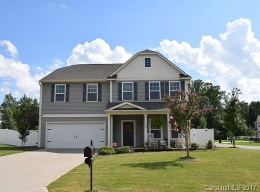 This home shows like a model. Great open floor plan with an office on main level, formal dining room and large granite kitchen with work island/breakfast bar, stainless appliances and a butler's pantry.  Drop zone by the garage door is a great place for kids to store book bags and shoes. Lots of time will be spent in the large great room. Bonus room and a large laundry room conveniently located upstairs with the bedrooms.  Awesome fenced back yard with stone paver patio and fire pit.