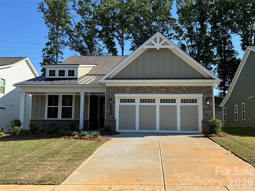 **NEW CONSTRUCTION** Welcome to the Laurel with Loft, a thoughtfully designed 3 bedroom, 3 full bath home with EXTENDED GARAGE that blends comfort, style, and flexible living. The open layout features beautiful LVP flooring throughout the main living areas and a spacious Great Room anchored by a cozy gas fireplace. The gourmet Kitchen is the heart of the home, offering granite countertops, custom cabinet rollouts, and under-cabinet lighting — perfect for both everyday living and entertaining. A private Study with glass French doors provides an ideal space for working from home or a quiet retreat. The Owner’s Suite features double vanities and a walk-in shower, while the main-level guest bath also includes a walk-in shower for added convenience. The Laundry Room is equipped with a built-in sink, cabinet, and granite countertop for everyday functionality. Upstairs, the Loft includes an additional bedroom and full bath, creating the perfect private space for guests, hobbies, or extended stays. A screened rear porch offers a peaceful place to relax and enjoy the outdoors. Exterior Hardie board siding and metal roof accents enhance the home’s timeless curb appeal in this beautifully upgraded home.