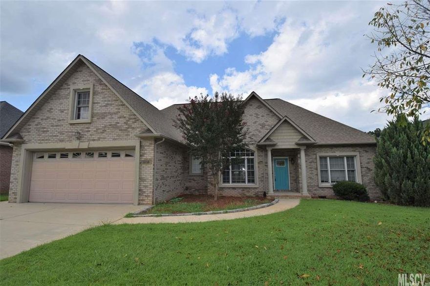 Beautiful Full Brick Ranch with 4 Bedrooms and 3 Baths in Quiet Neighborhood on Level lot with fenced in back yard. Double Garage with lots of space. One level living. Main level has Large Living room with vaulted ceiling, gas fireplace, Built in cabinetry, dining room area with beautiful picture window and vaulted ceiling. Eat in kitchen with hard surface countertops and stainless appliances, Laundry room on main. Master Bedroom with Tray ceiling and large Master Bath with double sinks and 2 Walk in closets. Hot tub and step in shower.  Split bedroom plan with Jack and Jill bedrooms and shared bath in hall.  Large Master Bonus Bedroom and full bath over garage. Screened in Covered porch at rear of home with tiled flooring.  City water/Sewer.