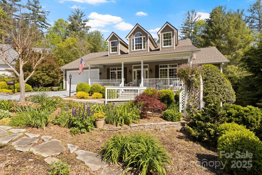 Prime location in desirable Carriage Park- a gated community. This stunning cul-de-sac home is situated on one of the most gorgeous landscaped lots w/ level driveway and less than a minute to the entry gate. Inviting entry with amazing gardens and rocking chair front porch. The main level boasts hardwood floors, living room w/ cathedral ceiling, gas fireplace and built-ins which leads to a comfy sunroom overlooking the gardens, spacious kitchen with up plenty of cabinetry and counter space w/ tile backsplash opening to breakfast area, primary suite w/ 2 walk-in closets, garden tub, walk-in shower, double vanity w/ makeup vanity and add’l dressing table, study w/ closet, guest BR w/walk-in closet and guest BA w/ walk-in shower. The LL features a family room, office area, guest BR w/walk-in closet and BA. Great storage in the unfin space. The outdoor space is amazing w/ terraced gardens, arbors, side patio w/ grilling area. Newer roof, generator, radon mitigation system.