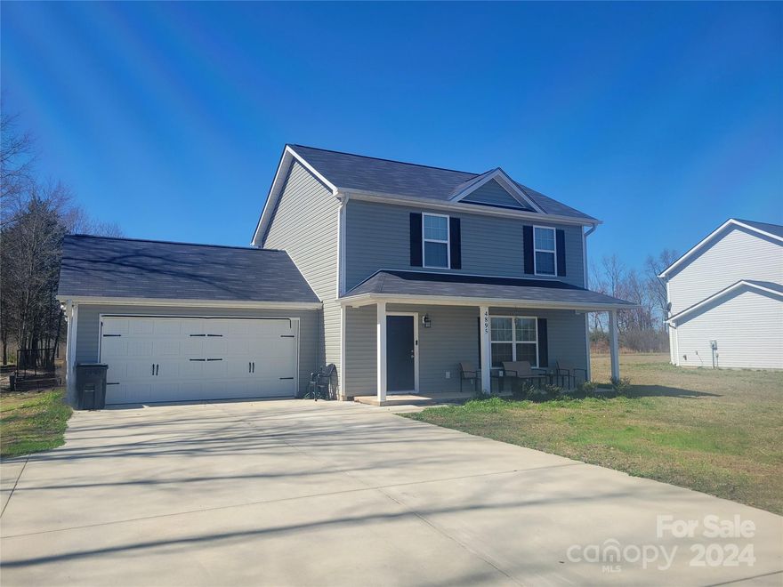 Come view your new home!! This home exudes warmth from the moment you open the front door to an open floorplan and natural light. The bright and airy atmosphere invites you to relax and unwind. The home features forever lights that never need changing. The kitchen is full of modern appliances including a refrigerator/freezer with ice and water dispenser, a farmhouse sink and an island with electrical plug ins. All bedrooms are upstairs as well as 2 full bathrooms. Half-bath downstairs. You also have outdoor space on the .46 acres where you can grill or chill. From the front yard, you can watch others play golf and you may even find a golf ball in your front yard. Garage is attached on the side of the home. This home is more than just a place to live, it is a place to create lasting memories. Come tour it before it is gone!