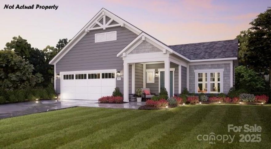 This PROPOSED luxury ranch home features the Palazzo floor plan with a grand entrance & open layout. Luxurious selections, such as deluxe kitchen and gorgeous light filled 4 seasons room. Spacious owner's suite w/ a beautiful bathroom and ample storage space. Convenient features incl a centrally located laundry room. The community is conveniently located in the town of Charlotte, NC near the University District. Here, you’ll find a boutique neighborhood of 140 homesites, each designed to offer the perfect blend of comfort, luxury, and low-maintenance living. The majority of homesites in this community back up to a mature tree line or green open space. Take advantage of future amenities including 2 clubhouses each with a fitness center, a sparkling pool, indoor/outdoor fireplace, screened porch and Pickleball court!  Enjoy a beautiful stroll through this park like setting community & explore the outdoors.