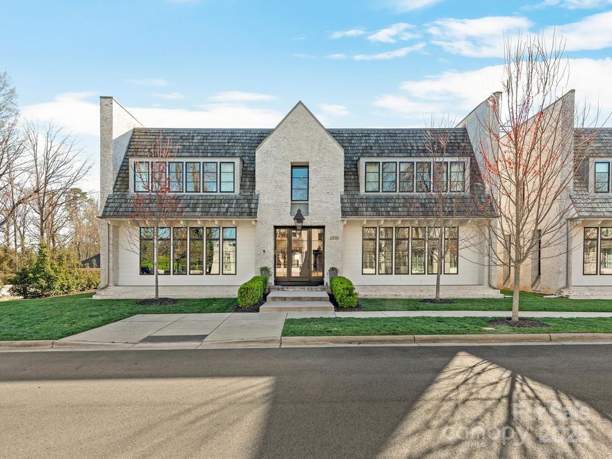 Don't miss this opportunity to own in exclusive Foxcroft enclave featuring downstairs primary bedroom! Highly sought after development Kenwood Sharon Lane features only ten homes in Jim Gross Companies exclusive project. Home features an open floor plan and exceptional natural light, 3 beds and 3.5 baths. Downstairs primary suite boasts opulent bathroom and expansive closet with custom buildout cabinet storage installed by owner. Spacious laundry room accessed by hidden door and beautiful enclosed patio are among the features this home has to offer. Unique opportunity to own a residence at the end of a private cul-de-sac and be minutes away from Myers Park and SouthPark. Built and maintained by Charlotte's most desired contractors this home will be an enduring attraction and optimal for buyers looking for a simplified lifestyle in a premium location!