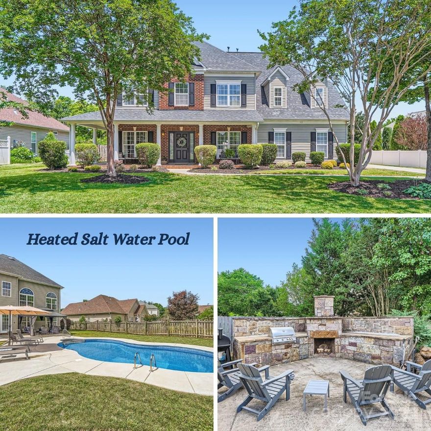 Discover this impeccably updated home in the heart of Mooresville, perfect for buyers seeking style, comfort, & convenience. Over 3,000 sq ft of refined living space, this 4BR + bonus room, 3BA home redefines upscale suburban living. From the moment you step inside, you'll notice the difference. Rich updated flooring flows throughout, complemented by custom lighting that adds warmth & sophistication. The chef’s kitchen is beautifully remodeled w/ high-end finishes, ample workspace, & seamless flow into the main living areas. The renovated primary bathroom is a true spa retreat. Step into your backyard sanctuary—whether you're lounging in the heated saltwater pool or hosting a summer soirée around the outdoor kitchen, this space is for relaxation & entertaining. Just 1.5 miles from the vibrant shops & restaurants of Downtown Mooresville, this home offers both community charm & modern convenience. Meticulously maintained, tastefully upgraded, & delivers everything today’s buyer wants.