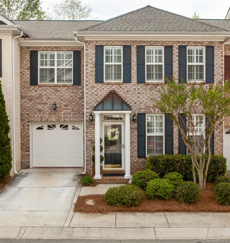 Wow, a spacious & lovely home in a phenomenal location! Features 42" maple cabinets, large kitchen island, upgraded counter-tops & ceramic tile. Living room w/ gas fireplace and formal dining & additional breakfast nook. Large master suite w/ dual walk-in closets, upgraded fixtures & separate shower & tub. Custom plantation shutters throughout! Outside, find a relaxing patio to unwind and community has a great pool! Next to Ballantyne Country Club and near Ballantyne Village! 1 Yr Home Warranty