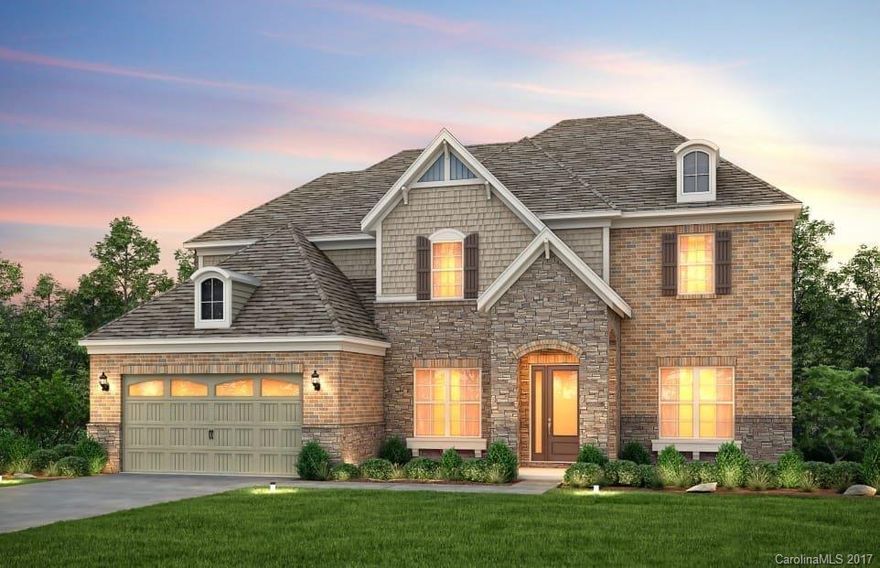 Gorgeous 3-story model home in popular community near Ballantyne.  Loaded with upgrades - hand-scraped Hickory flooring, commercial gas range, upgraded granite and cabinets, spa-like master bath, full-stone fireplace, whole-house surround sound, loads of landscaping.