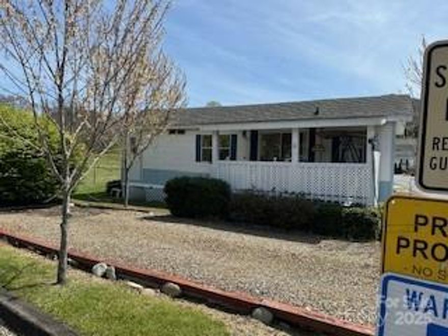 Charming, older maintained 2 Bedroom, 1 and half bath Park Model.  Needs some TLC , Located in Summer Place a Deed restricted pride of ownership 55 + community. 25 Summer Place is the first home as you enter the community. Lot has trees and lawn area in back perfect for garden area.  Behind the home is a scenic pasture which ensures privacy Porch has year round mountain and pasture views. Paved roads for walking and bike riding. Easy access to I-40 and minutes to Waynesville and Maggie Valley  55 and up deed restriction, one pet under 40lbs, Long term rentals allowed, no STR."Sold as is" Refrigerator needs to be replaced