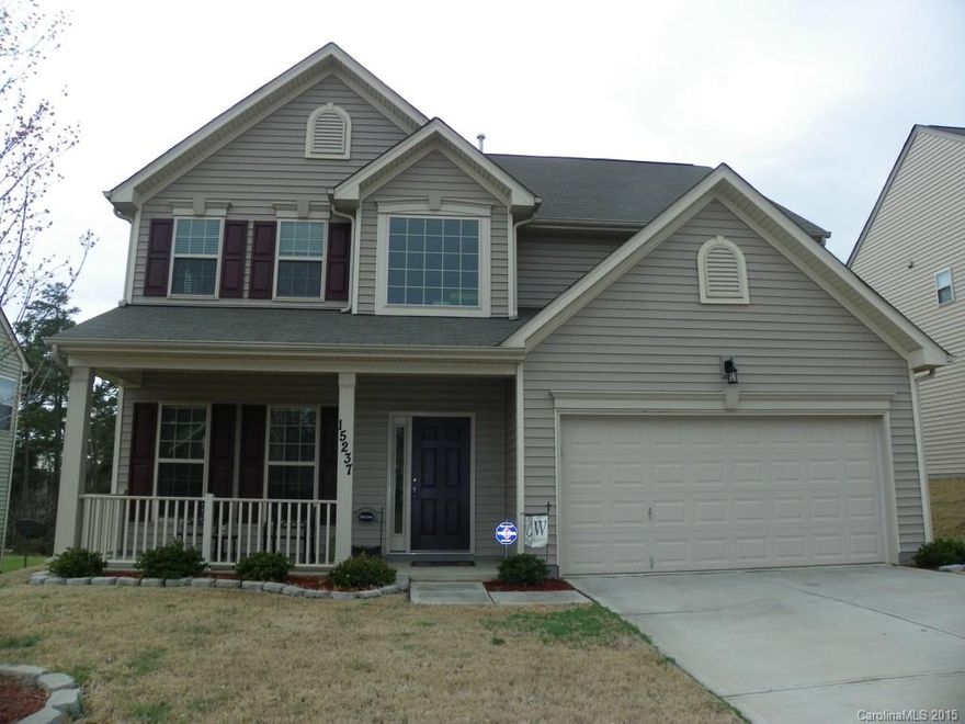 !!! GREAT 4 Bedroom home with fenced backyard !!!  Front porch / NEW Wood floors throughout downstairs / Granite Kitchen open to breakfast area & Great Room + Dining Room / Stainless Steel appliances + pendant lighting & recess lighting / Upgraded moulding package + Moen faucets / 4th Bedroom downstairs currently used as Office with adjacent powder room / 2-car Garage with Flat double driveway / Big Master bedroom has trey ceiling, walk-in closet AND Bathroom with Garden Tub & Separate Shower.