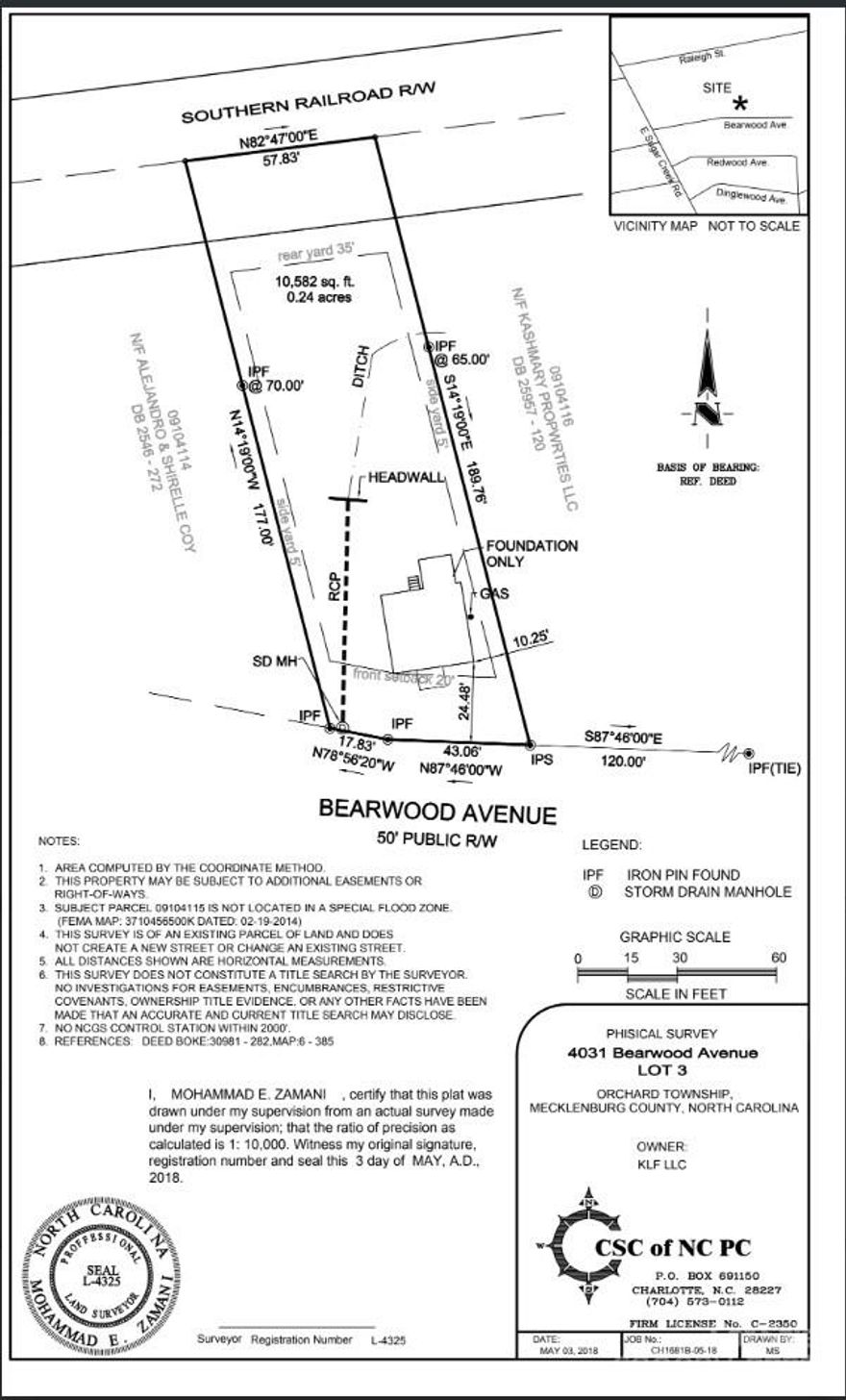 Fantastic opportunity to build the home of your dreams in a neighborhood that is seeing accelerated growth due to $200M worth of development a stone’s throw away from this lot at the Station House!  NoDa is right next door!  Located near the end of the street where there’s direct access to the park and playground…great for the kids!   N1-C zoning (see attached survey for further details and buildable area).