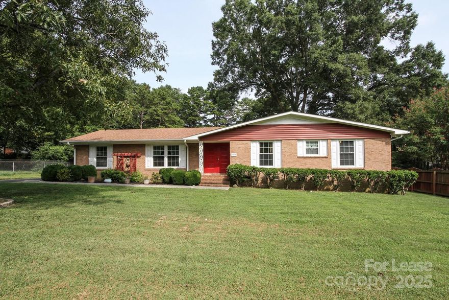 Welcome to your new home in the desirable Idlewild South district of Charlotte, NC! This newly updated property offers a comfortable living space perfect for those seeking a balance of convenience and tranquility.

Step inside to discover the key features that make this property a great choice. With well-designed bedrooms and bathrooms, it provides ample space for relaxation and privacy. Whether you are looking for a quiet retreat or a lively gathering spot, this home can accommodate your lifestyle needs. This well maintained all brick ranch home features a large yard and no HOA. It has a great floor plan with a large living room in the front and a den with wood burning fireplace in the rear of the home. The large kitchen features a brand new fridge and built-in storage. There is also a fantastic screened in porch and a converted garage (finished and heated/cooled) that could be used as a Rec Room, playroom, or workshop area. The backyard has a rear driveway area with a basketball hoop. 

Situated just 15 minutes from Novant Health Presbyterian Medical Center, this location is ideal for families and professionals alike. Plus, you're close to several department stores for all your shopping needs. Absolutely No Pets or Smoking.