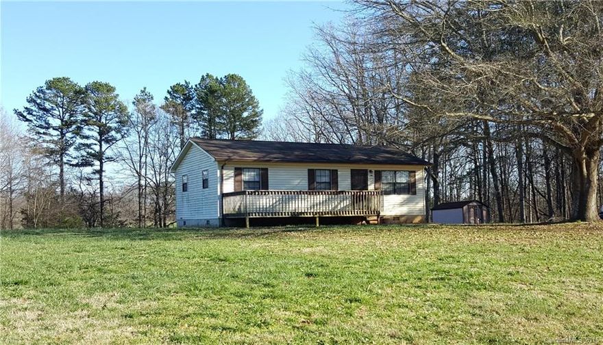 Perfect Starter Home or Great Investment opportunity with 2 potential incomes. The 3 BR, 1 BA home is situated on over 1.6 acres. Some of the features include eat in kitchen, separate laundry room & over sized deck for entertaining. This home was previously rented for $650 per month. Additional lot is currently rented for $170.00 a month and has a single wide trailer on it that does not convey with the property and can be removed.