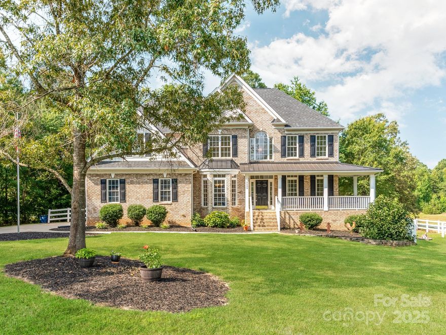 This Beautiful Equestrian Family Friendly Estate is a Rare opportunity to acquire a Private 2-Story Home, with NO HOA, while resting on a fully fenced-in pasture land with nearly 4.2 Acres filled w/ Gardens, Creeks, and a Hay/Tractor Shed. 
This Property is Rare in so many fashions with its price, accessible location, neighborhood feel with no HOA, and privacy! The home offers 5 total bedrooms with 1 bedroom on the main floor and 4 bedrooms on the second floor. Increase your equity with the Partially finished Basement that offers nearly 1400 more sqft suitable for finished Space, storage, arts/crafts, etc. The home offers an oversized 2 car garage along with a 3rd Garage space around back that makes plenty of opportunity for woodworking, auto shop, and or tac room for horses.  Enjoy Reading in the Great Room or cooking in the Chefs Kitchen w amazing views of the Fenced in Pasture Land.  This is undeniably the most premium location & rare Home in Concordl for the price!