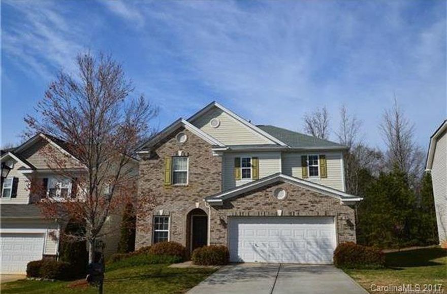 Beautiful, immaculate home! Great open light filled floor plan, Huge kitchen wz plentiful counter & cabinet space.
Sunny breakfast area,New Carpet on main floor. 3 bedrooms, plus bedroom/ bonus.Huge Master Bedroom with trey ceiling and walk-in closet. Pre-wired for sound system & home security. Nice Private Backyard, invite your family & friends. Great for relaxation. It is convenient to shopping centers, minutes to Carowinds, easy access to Airport. Community Pool and large pond.