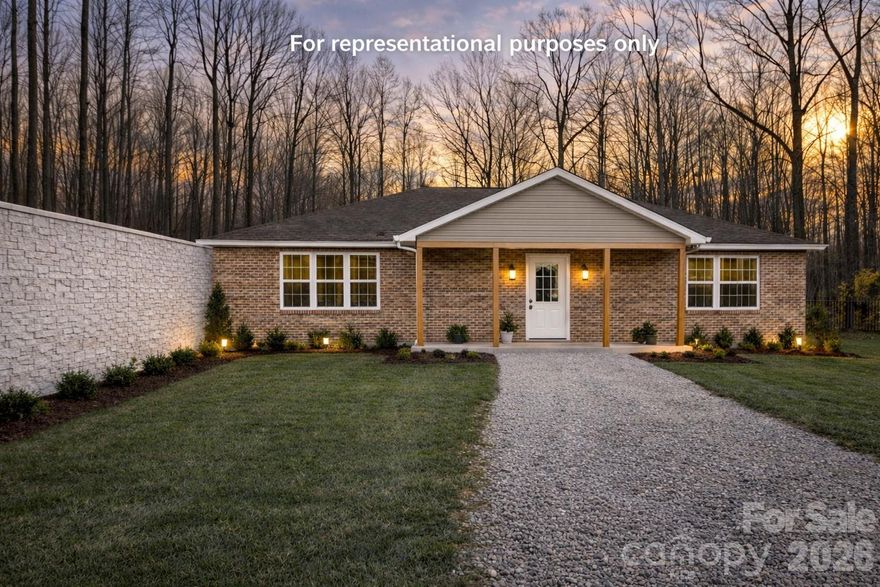 Brand new construction on 1.15 acres in a well-established neighborhood within the North Stanly School District! This 3 bedroom, 2 bath Full Brick home offers the perfect blend of low-maintenance living, modern design, and energy-efficient construction. Inside, you’ll find an open-concept layout with vaulted ceilings in the living room and kitchen, creating a bright, spacious atmosphere ideal for everyday living and entertaining. Luxury vinyl plank flooring runs throughout, complemented by shaker-style cabinetry, quartz countertops, a tile backsplash, and a large kitchen island. The kitchen is complete with a pantry, built-in drawer microwave, electric range, and dishwasher. The primary suite features a beautifully designed tile shower with shower pan system and quartz countertops, while both bathrooms showcase quality, upscale finishes. Enjoy outdoor living year-round with covered front and rear porches, including a rear porch that spans the entire back of the home, accented with wood columns and overlooking your private 1.15 acre lot—perfect for relaxing or entertaining.



.