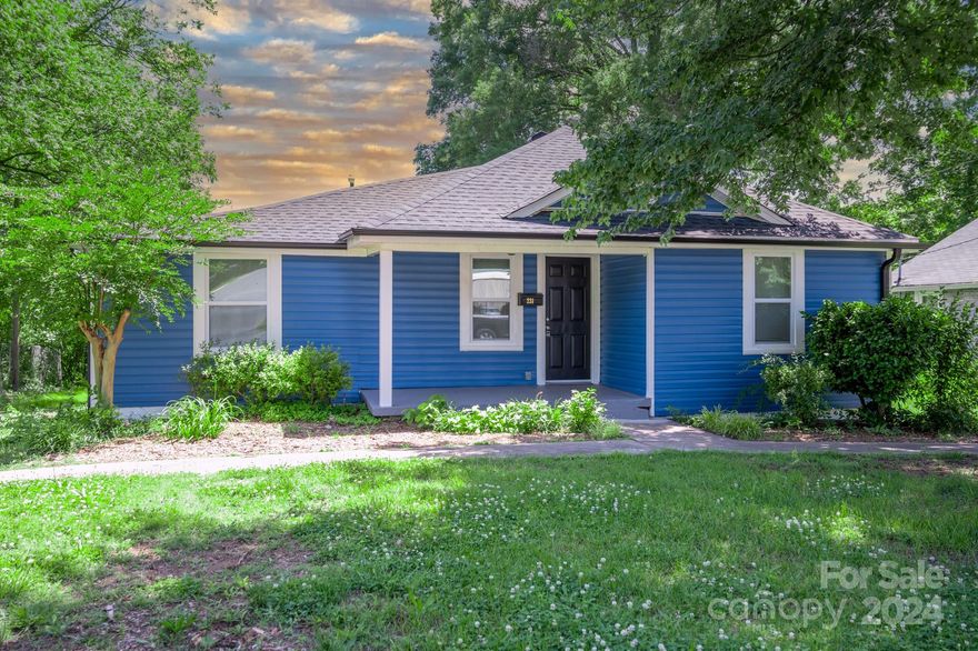 Completely Remodeled 1 story home in Kannapolis! Kitchen features granite countertops, upgraded cabinets and stainless steel appliances. Open concept layout with 3 full beds and 2 full baths.  Exterior has rocking chair front porch and large deck out back, perfect for entertaining!  Home also features nice, flat backyard with additional storage shed. House has been remodeled from the studs up and ready for immediate occupancy! Schedule your appointment today.