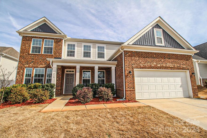 Stunning, LIKE NEW, 4BR, 2.5BA cul-de-sac home in serene & convenient community! Bailey Run's most popular plan features the most preferred open floor plan available & over 3200 sqft of elegance, with coffered ceilings in the dining room, a family room that can double as an office, LVP flooring throughout the first floor, an open living room plan, ideally suited to your lifestyle. Gourmet chef's kitchen w/ granite countertops, custom cabinets, tile backsplash, & an impeccable design, w/ the perfect pantry & drop zone. TONS of storage! The luxurious primary suite with a tray ceiling offers the ideal en-suite with a massive walk-in closet & LAUNDRY ATTACHED to primary bath!! Huge bonus loft & spacious additional three bedrooms on the 2nd floor. The spacious backyard is perfect for those spring/summer cookouts to come! Enjoy this peaceful neighborhood with a pool, clubhouse, & walking trails. Minutes from shopping, dining, & Allison Creek Boat Ramp on Lake Wylie. Your dream home awaits!