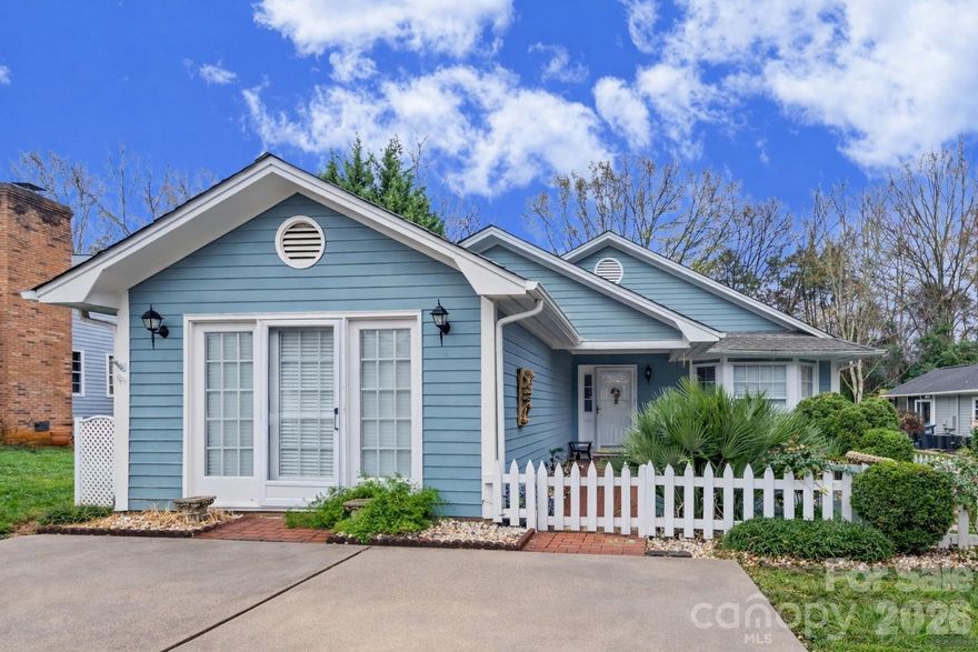 Welcome to 2914 Cherry Blossom, where comfort meets convenience in the heart of Fort Mill. This thoughtfully designed bungalow-style detached condo lives like a single-family home, with the added benefit of low-maintenance living. Featuring 3 bedrooms, 2 full baths, and a flexible room that functions beautifully as an office or 4th bedroom, the layout is both functional and inviting.

The kitchen flows seamlessly into a sunny flex space that is perfect as a reading nook, home office, or quiet lounging area. The private backyard patio and deck offer a relaxing outdoor retreat—perfect for evening unwinding or easy get togethers with friends. Set on a quiet cul-de-sac, the tranquil surroundings feel tucked away, with deer occasionally wandering through the yard.

The primary bedroom offers a peaceful retreat, while two secondary bedrooms and a full bath provide comfortable space for guests, hobbies, or additional work needs. And you’ll love the location—just minutes to shopping, dining, parks, and I-77, making everyday living simple and convenient.