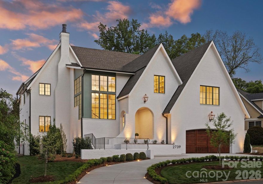 Alenky Signature Homes quality construction comes to Idlewood Circle, an exceptional newly constructed residence in the heart of Charlotte’s highly sought-after Myers Park neighborhood. Offering 6,100+ sq ft, 5 bedrooms, 5 full baths, and 2 half baths, this home is thoughtfully designed for refined everyday living and effortless entertaining. The main-level primary suite serves as a private retreat featuring a soaring vaulted ceiling and spa-inspired bath. Throughout the home elevated ceilings, site-finished white oak floors, extensive trim work, arch details, and custom cabinetry create a timeless, elevated aesthetic.

The chef’s kitchen is designed for cooking and hosting, showcasing quartz countertops, paneled Thermador appliances, a 48” dual-fuel range, and a fully appointed scullery with a 2nd refrigerator and dishwasher. Outdoor living is equally impressive with bluestone covered porches, tongue-and-groove ceilings, an outdoor fireplace, heated pool and spa, covered lanai with skylights and built-in heaters, and a dedicated pool bath.

Energy-efficient features include spray foam insulation, ERV HVAC system, sealed conditioned crawl space, and two tankless water heaters. Ideally located just moments from Freedom Park, and Uptown, this home offers a rare opportunity to enjoy luxury new construction in one of Charlotte’s most beloved neighborhoods.