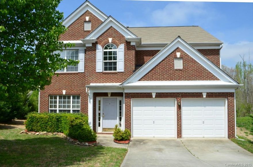 This Perfect Home is waiting for you! Boasting 4 spacious bedrooms w/2.5 baths, Breakfast, Dining Area, Tile & Gleaming Wood Floors that extend upstairs into the Master, French Doors leading into Enormous Spa-Like Master Bath, Great Room w/Gas Log Fireplace, Office, Patio & Private Backyard. You will instantly fall in love w/the open feel this home has to offer! Great location close to UNC Charlotte, shopping and restaurants. 1 year warranty included! Hurry...Make your appointment today!