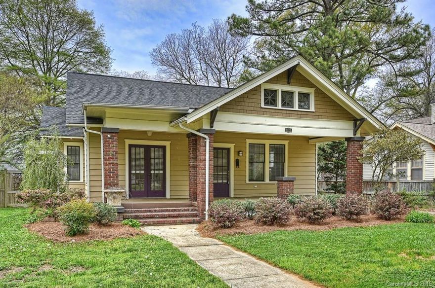 Located in the Historic District of Plaza-Midwood, this home has been lovingly restored & all you need to do is unload the moving truck! New paint, gleaming wood floors, beautiful mouldings and built-ins - it's all here! Not to mention the new kitchen is just waiting for the gourmand - SS appliances, quartz counters, new cabinets, tile back splash. Out back is a large deck and easily maintained fenced yard - perfect for your upcoming parties! Roof, WH & HVAC are within last 12 months!!!