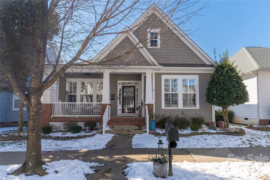 Fabulously updated ranch in Birkdale Village. Recent additions include custom closets, some plantation shutters, finishing the garage, some new switches and thermostat, and a fantastic Samsung Bespoke
refrigerator and Samsung washer and dryer with pedestals. Low maintenance engineered wood flooring and tile throughout. Remodeled Chef's kitchen includes a prep island, eating bar, quartz countertops, cabinets, farmhouse sink, and other stainless appliances. Seller is currently using the dining room as an office. Primary suite includes an amazing custom closet, over sized shower with dual shower heads, a soaking tub and double vanity. Soaring 10 foot ceilings and arched openings. Secondary bathroom with newer tile, and furniture vanity. 2 car detached garage. Outdoors has a covered patio for entertaining and watching the sunsets. This home is a true "turn-key" ready home, as almost everything you can upgrade has been done.