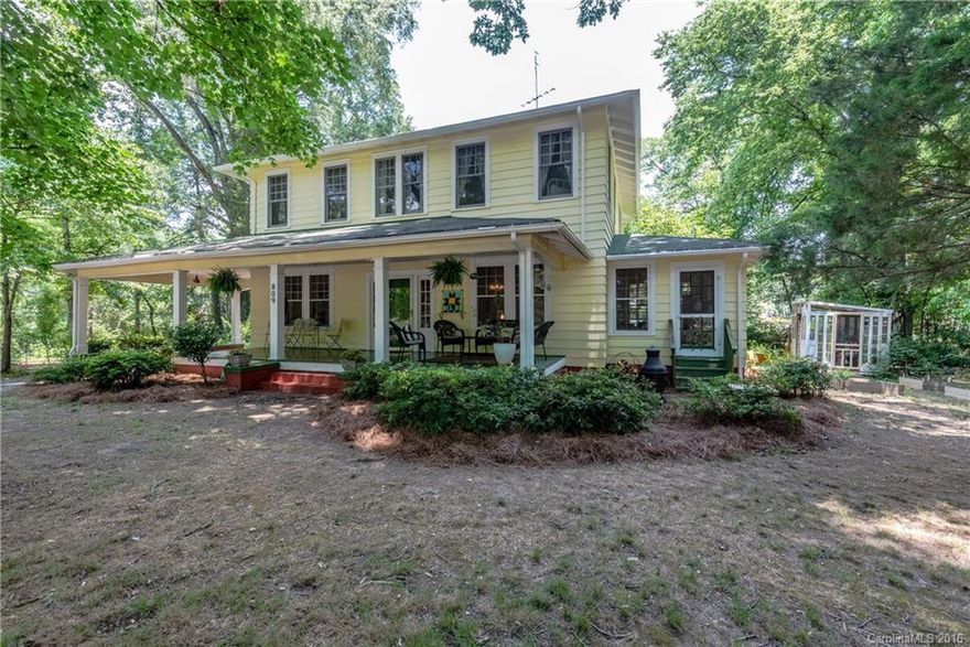 Living history - welcome to The Davis House! Built in 1920, features of this charming home include rocking chair front porch,1.39 acre lot with blueberry bushes, pecan,plumb, apple, pear, fig, peach, cherry trees and Japanese Maples, fenced yard, koi pond, 5 bedrooms, 2 full baths, master on main, sun room, formal dining room, built in butlers pantry, office and hardwoods throughout most of home! The sellers are in the process of installing a new roof.