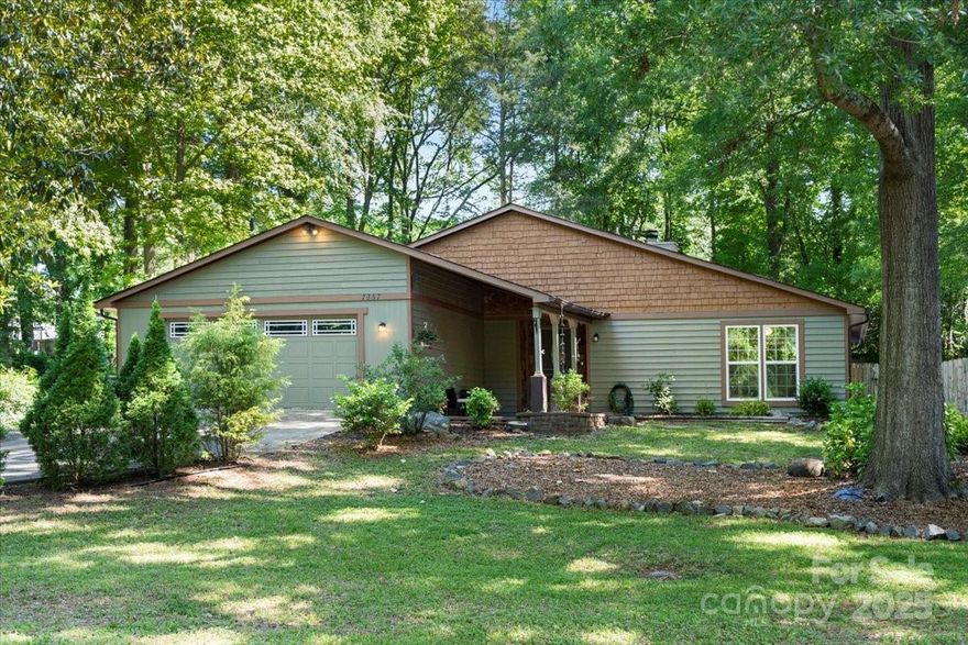 NO HOA!  Unique, well kept Ranch home.  You'll love the open floorpan of the kitchen, wet bar, flex space and den.  Then step outside to a fenced in backyard built for entertaining.  Vaulted ceiling in the den and wood burning fireplace welcomes relaxing evenings.  Wet bar also has an included beverage cooler. Granite Countertops.   Updates include new microwave that vents outside, Refrigerator 2021.  HVAC and Furnace 2023 (serviced 2x yr).  Interior repainted 2021 outside repainted 2018. Laminate floor in kitchen, den, flex space and hallway 2018.  Ask your agent for the full list of upgrades.   Refrigerator in the kitchen and garage both will convey.