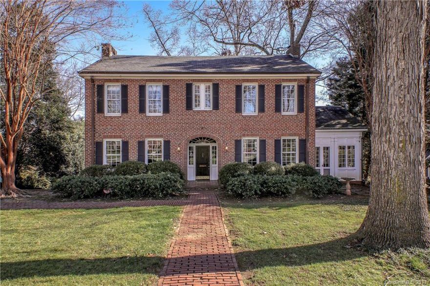 Classic full brick 2 sty/basement home located in the heart of Myers Park on Sherwood Ave! Built in 1936 by States Lee. Attention to all details - solid block construction, high ceilings, crown & baseboard moldings, slate roof & copper gutters. Beautiful .6 acre lot. Large kitchen overlooks huge backyard w/mature landscape.  Light filled sunroom. 3BR plus study up w/2 full baths. Basement bonus room. Rare opportunity w/original charm! Showings start Monday, February 13th at 12 noon.