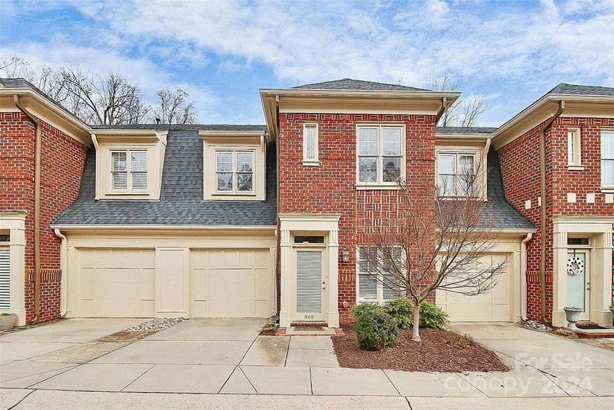 Welcome to a beautiful and well maintained full brick townhome in Hillside West. This 2-story brick townhome features an open living space on the main level with 3 bedrooms and 2 full baths on the second floor. It has been well updated with an accent wall in the living room, a high quality custom stair runner, custom California closets upstairs, and much more! The hardwoods throughout all of the first and most of the second floor really set this townhome apart. Stainless steel appliances in the kitchen and the washer and dryer will be included. Attached is a 1-car garage with lots of storage. Back yard is fenced in with mature trees and a paver patio. Live close to Uptown, Park Road Shopping Center, Freedom Park, and so much more.