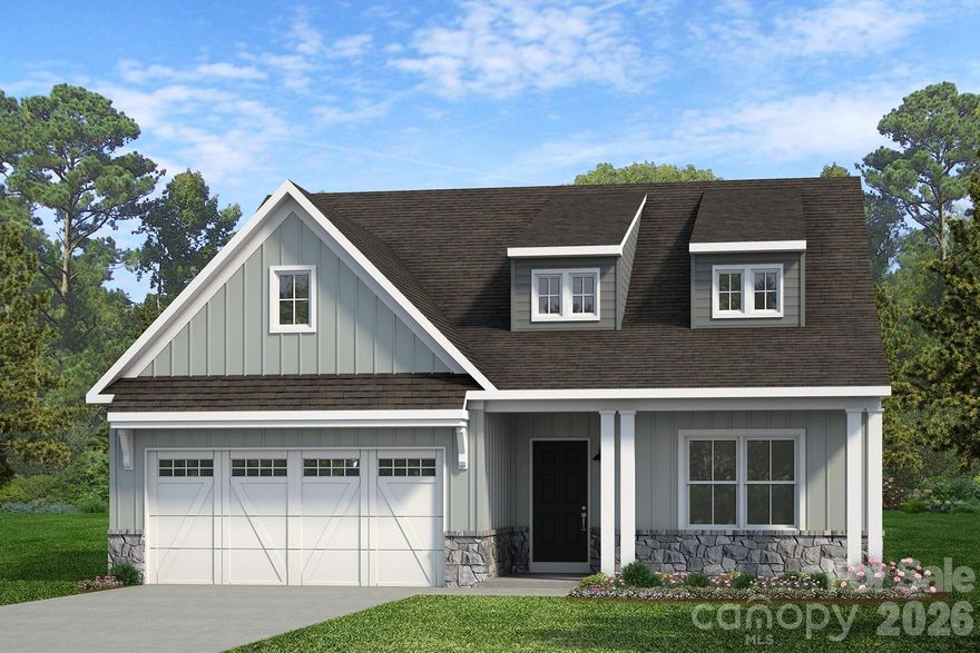 Trillium Reserve at Lake Norman is a new community of custom single-family homes in Mooresville, NC, offering a limited opportunity with just 10 homesites available. Located next to Lake Norman, this community allows homeowners to build a home that fits their needs while staying close to everyday conveniences and outdoor recreation. Proximity to Lake Norman makes it easy to enjoy boating, fishing, waterfront dining, and time outdoors. With convenient access to I-77, commuting to Charlotte and nearby employment, shopping, and dining areas is straightforward. Families are served by the Mooresville Graded School District, with several private and charter school options also located nearby. Trillium Reserve at Lake Norman offers a variety of customizable floorplans, each with over 10,000 structural and decorative customizations. Looking for more customization? Additional changes are available through our Design Time option. Your Designer will be with you every step of the way to help bring your vision to life. Our quality homes are backed with an industry-leading 20-year warranty structural warranty. Learn more about how our homes are 80% more efficient than used homes and 50% more efficient than other new homes.

Step inside the Caldwell floorplan! The exterior features a front porch and three elevation options, the Farmhouse, Traditional, and Heritage. Inside the Foyer you are greeted by two bedrooms, and a Family Bathroom. As you continue, you reach the entry area from the garage with a Laundry Room. Continuing into the home you meet the Kitchen, Family Room, and Dining Room all in one cohesive space. This floorplan also features a first floor Owner's Suite and full Bathroom along with a walk-in closet. 

See also: 4342823 & 4342828