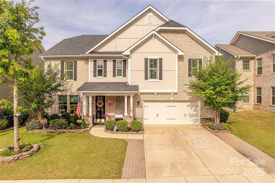 Nestled in coveted Reserve at Riverchase along the scenic Catawba River, this 5-bedroom, 4-bathroom home blends timeless craftsmanship with modern comfort. Enjoy exclusive community amenities and direct river access for endless outdoor enjoyment. Inside, you’ll find exquisite millwork throughout, including shiplap walls, exposed beams, a custom fireplace mantel with built-ins, and designer light fixtures. The open-concept layout is bright and airy, complemented by electric blinds and multiple flex spaces perfect for work, play, or relaxation. A main-floor guest suite offers privacy and convenience, making hosting a breeze.This home is a true blend of style, function, and location—perfect for those seeking both elegance and adventure.