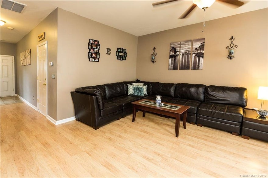 Beautiful townhome located just steps from the pool in popular Cascades @ River Crossing Community! Tile in entry & kitchen, new laminate flooring on main & new carpet (July 2017) on stairs & throughout 2nd floor! Open floor plan-family room w/fireplace, large kitchen w/breakfast area! Master up w/sitting area/nursery/bonus-your choice! Large bedroom #2 PLUS LOFT! Single car garage with shelving, outdoor rear patio & front porch! Water,Sewer,Lawn & Trash included in HOA! Close to 77 & shopping!