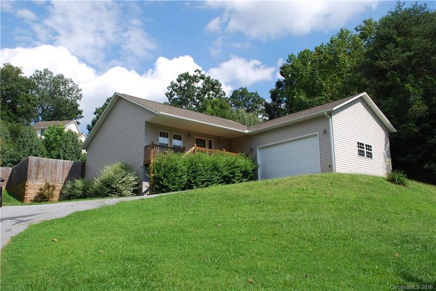 Foreclosure in exceptional condition.  3 bedroom 2.5 baths comprising 2,000 sq ft with additional 500+ unfinished sq ft in the basement that could expand the living area even more.  Brand new carpet and paint throughout.  Spacious, open floor plan with huge master suite.  Privacy fence, 2 large decks, oversized 2-car garage. City water and sewer with County taxes.  Terrific South Asheville location.   Property to be sold AS-IS.  REO Exempt from disclosures.