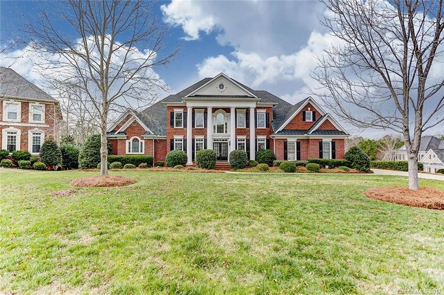 Stunning full brick home nestled on quiet cul-de-sac in sought after Weddington Chase! Open flowing plan includes formal Living & Dining Rms, soaring 2-story Great Rm w/built-ins, well-appointed Kitchen w/tons of cabinets, granite counters, stainless appliances, eat-in Brkfst. Main level Mast Suite w/ office, His/Hers closets, spa-like Bath w/jetted tub & dual vanities. Extensive hardwood flooring & moldings. Private, wooded Back Yard, Resort style amenities, top rated schools, Original owners!