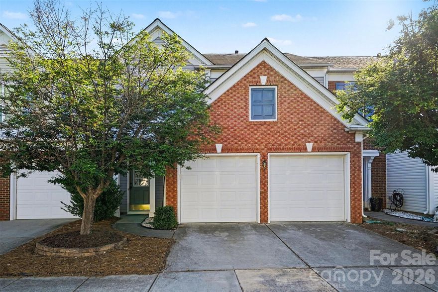Well-maintained & move-in ready 3BR/2.5BA home tucked on a quiet street in desirable Reavencrest—featuring a rare 2-car garage in this community! Located in sought-after Ballantyne w/ award-winning schools, this home offers a functional layout & stylish updates throughout. The main level showcases laminate floors, a bright living room centered around a cozy fireplace w/ two large windows bringing in abundant natural light, & an inviting flow into the kitchen. The kitchen features granite countertops, SS appliances, ceramic tile flooring, & updated lighting for a fresh, modern feel.

Upstairs, you’ll find spacious bedrooms including a primary suite w/ vaulted ceilings, along w/ conveniently located laundry. Bathrooms have been refreshed w/ updated light & faucet fixtures. Step outside to enjoy the oversized patio—perfect for relaxing or entertaining. A fantastic opportunity in a highly desirable location close the ballantyne bowl, Stone Crest at Piper Glen, Blakeney Town Center for endless entertainent, shopping and restuarants!