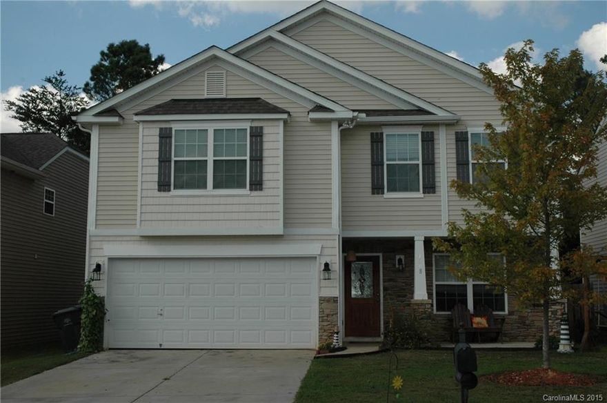 Wonderful family neighborhood with a Pool!. New Roof 2014. Fun fenced in backyard with large shed/workshop. The lot backs up to woods so no neighbors behind for privacy. Lovely front porch for rocking or swinging. Hot tub IS included! Ready to move in! Convenient to Ballantyne with the benefit of low SC Lancaster County taxes and great schools. USDA financing!