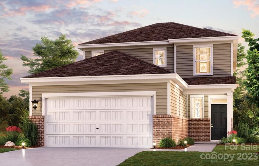 Come see why everybody is talking about living in York, SC.  Welcome to Asbury Ridge where you will find beautiful wooded lots, winding roads, walking trails, playground, sidewalks and easy access to shopping, dining and adorable downtown York.  The Pikes floorplan is a 4 bedroom, 2.5 bath and is  one of our most popular floorplans. This home features open kitchen with stylish cabinets and granite countertops. First floor is very spacious with soaring 9 ft. ceilings.  Tons of storage and  Primary bedroom.  Second floor has the secondary bedrooms all have large closets   Loft area can be used as an office or additional TV area. Durable LVP flooring in kitchen and great room. Exterior of home is 4 sides hardie board with brick or stone accent. 

Community features playground, walking trails and sidewalks.
  
Easy access to Hwy 5 and 49 to make your commute simple and direct.