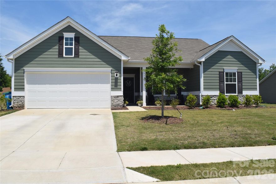 Welcome to this beautifully maintained ranch-style home offering the perfect blend of comfort, functionality, and modern design! Built just 2 years ago, this 3-bedroom home also features a versatile flex space ideal for a home office, dining room, game room, or additional living area to fit your lifestyle needs. Inside, you’ll find granite countertops, stainless steel appliances, a convenient drop zone, and an abundance of storage throughout the home. Enjoy relaxing mornings or peaceful evenings on the screened-in porch overlooking the spacious backyard with added privacy and room between neighbors. This move-in ready home combines newer construction with thoughtful features!