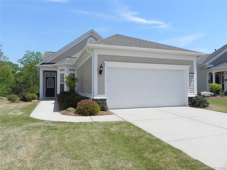 This lovely Gray Myst has all the upgrades.  This 2+BR/2BA home has a study or 3rd BR, sunroom and screened porch.  It sits on a quiet cul-de-sac with trees behind.  The interior has 5” hardwoods, glass front door, plantation shutters, granite counters, subway tile backsplash, Kitchenaid appliances and much more. Come check out the community and the active adult lifestyle of Sun City Carolina Lakes.
