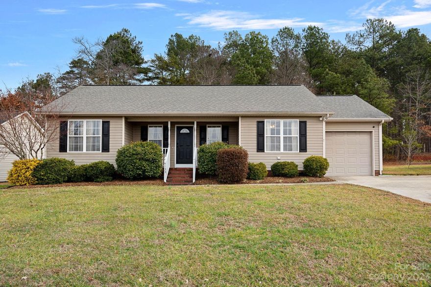 Move in ready! This 3 bedroom 2 bath home boasts a split floor plan, convenient one level living, and lots of curb appeal! New pre-finished wood floors and stainless steel kitchen appliances are just a few of the recent upgrades. Spacious Primary suite with large walk in closet and garden tub/ shower. Great outdoor entertaining space with screened porch, new deck, fire pit, and commercial grade fenced backyard. Conveniently located in Concord, this home is close to a variety of amenities and attractions such as Cabarrus Arena & Events Center and McDonald General Store.

Whether you're hosting friends for a weekend gathering or simply enjoying a quiet evening at home, this property offers the perfect setting for every occasion.