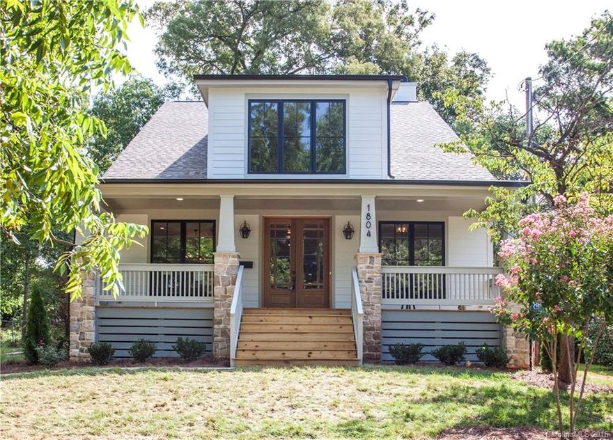 Fascinating attention to detail in this striking, new construction by Grande Custom Homes, available in highly coveted Plaza/Midwood! This four bedroom three bathroom home features brass finishes throughout a dreamy kitchen, including a Big Chill gas range, as well as a grand kitchen Island. Signature hardwoods, custom flooring, and modern lighting found throughout this open concept beauty, as well as an outdoor sipping porch with wood burning fireplace