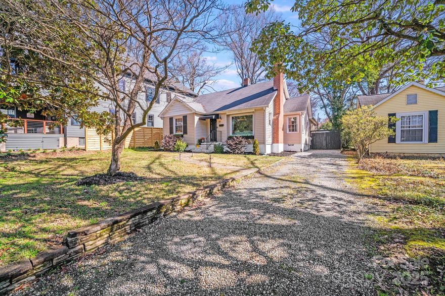 Charming Plaza Midwood Ranch! Nestled in one of Charlotte’s most sought-after neighborhoods, this beautifully updated home blends historic charm w/ modern convenience. Inside, enjoy a bright, inviting space w/ hardwood floors & neutral paint throughout. The stunning kitchen boasts stainless steel appliances, a spacious island, & a beverage fridge, perfect for entertaining. Relax in the cozy living room with a gas fireplace, or step outside to the screened-in porch overlooking a private, expansive backyard. The outdoor space features a storage shed that measures 123"x242" & has electricity, firepit area, and market lights—ideal for unwinding & hosting. Located in vibrant Plaza Midwood, this home offers unbeatable convenience—walk to local shops, top-rated restaurants & breweries, w/ an easy commute to Uptown Charlotte. With tree-lined streets, parks, & a lively atmosphere, this neighborhood blends city living with charm. Don’t miss this rare opportunity—schedule your showing today!