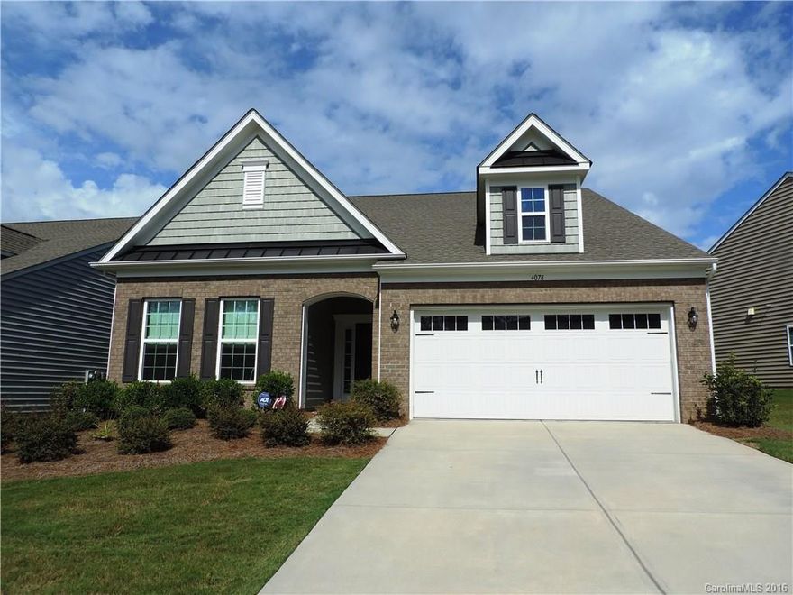 Beautiful and Immaculate home!Open Floor plan w/extra sq ft added to the Great Rm & Breakfast area.Designer Kitchen boast of Upgraded SS appliances, gas cooktop, granite countertop, and tile backsplash.Private Screened porch leads to the extended Custom Paver Patio.Spacious Mstr Suite has a sitting area, large shower w/bench, raised vanity and a nice size walk in.Professional Landscaping provide extra privacy from neighbors.Drip line for all plants & flowers.Lawn maintenance included w/HOA fee.