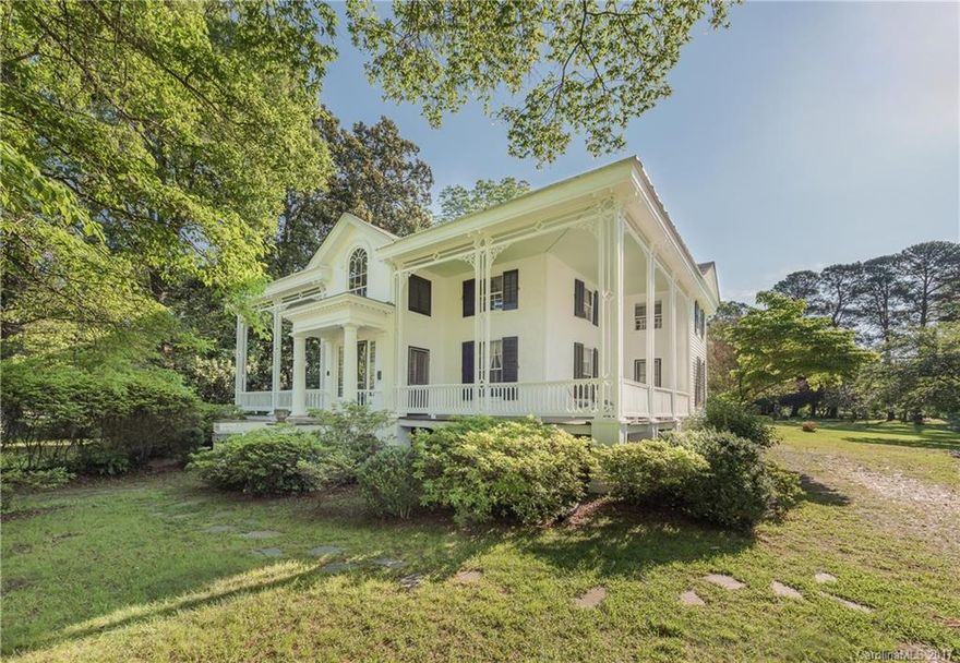 Welcome to Historic York SC boasting 1 of South’s Best Kept Secrets, 2nd Largest Historic Dist. in SC. Built in Golden Era by a New Orleans Gentleman, this Antebellum Home is sprinkled w/Opulence & Thread of Time. Enter the columns of Greek Revival, & pass the 2-Story Soaring Porches to enjoy the Epitome of So. Living. Take adv. & put YOUR mark on this mansion Adorned w/Arch Features, Orig. Heart Pines & Patterned Paper. Sip Tea on the Lg Lawn or Embrace Gentle Breezes on the Private Porch.